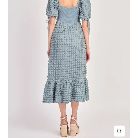 Endless Rose BUBBLE PUFF SLEEVE MAXI DRESS - Picture 4 of 14